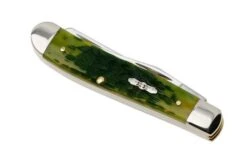 Case Mini Trapper 27861, Green Apple Bone, Peach Seed Jig, 6207 SS Pocket Knife -Case Knives Sales CE27861 06 case