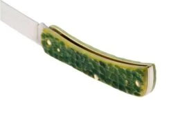 Case Sod Buster Jr 27863, Green Apple Bone, Peach Seed Jig, 6137 SS Pocket Knife -Case Knives Sales CE27863 04 case