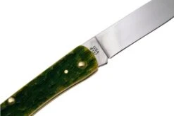 Case Sod Buster Jr 27863, Green Apple Bone, Peach Seed Jig, 6137 SS Pocket Knife -Case Knives Sales CE27863 05 case