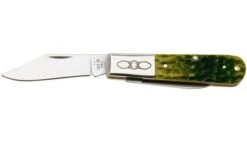 Case Barlow 27865, Green Apple Bone, Peach Seed Jig, 62009 1/2 SS Pocket Knife