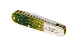 Case Barlow 27865, Green Apple Bone, Peach Seed Jig, 62009 1/2 SS Pocket Knife -Case Knives Sales CE27865 05 case