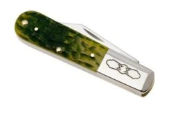 Case Barlow 27865, Green Apple Bone, Peach Seed Jig, 62009 1/2 SS Pocket Knife -Case Knives Sales CE27865 06 case
