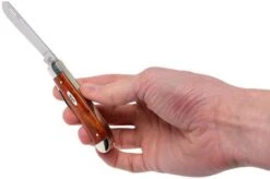 Case Mini Trapper Smooth Chestnut Bone, 28700, 6207 SS Pocket Knife -Case Knives Sales CE28700 09 case ce28700 09