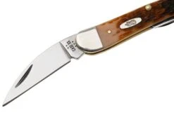 Case Seahorse Whittler Amber Bone, Peach Seed Jig, 30094, 6355WH CS Pocket Knife -Case Knives Sales CE30094 03 case
