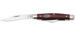 Case Medium Stockman 30465 Smooth Mulberry Synthetic 4344 SS Pocket Knife