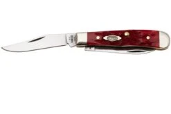Case Tiny Trapper Dark Red Bone, Peach Seed Jig, 31944, 62154W CS Pocket Knife