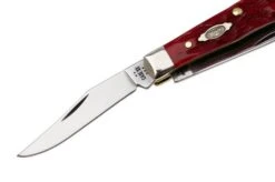 Case Tiny Trapper Dark Red Bone, Peach Seed Jig, 31944, 62154W CS Pocket Knife -Case Knives Sales CE31944 03 case