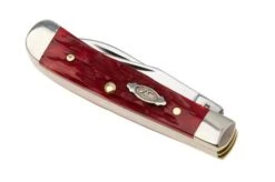 Case Tiny Trapper Dark Red Bone, Peach Seed Jig, 31944, 62154W CS Pocket Knife -Case Knives Sales CE31944 06 case