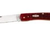 Case Sod Buster Jr Dark Red Bone, Peach Seed Jig, 31945, 6137 CS Pocket Knife