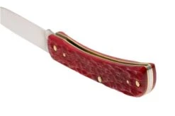 Case Sod Buster Jr Dark Red Bone, Peach Seed Jig, 31945, 6137 CS Pocket Knife -Case Knives Sales CE31945 04 case