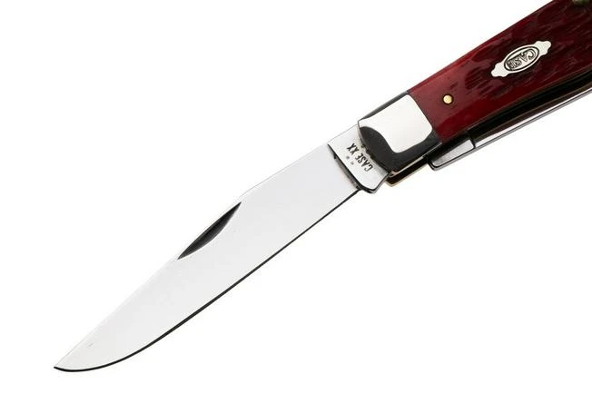 Case Trapper Dark Red Bone, Peach Seed Jig, 31950, 6254 CV Pocket Knife 3 Case Trapper Dark Red Bone, Peach Seed Jig, 31950, 6254 CV Pocket Knife - Image 3