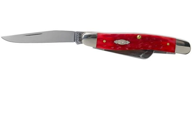 Case Medium Stockman Dark Red Bone, Peach Seed Jig, 31951, 6318 CV Pocket Knife 3 Case Medium Stockman Dark Red Bone, Peach Seed Jig, 31951, 6318 CV Pocket Knife - Image 3