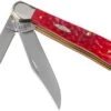 Case Copperhead Dark Red Bone, Peach Seed Jig, 31953, 6249 CV Pocket Knife