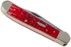 Case Copperhead Dark Red Bone, Peach Seed Jig, 31953, 6249 CV Pocket Knife -Case Knives Sales CE31953 04 case