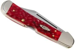 Case Copperhead Dark Red Bone, Peach Seed Jig, 31954, 61749L CV Pocket Knife -Case Knives Sales CE31954 04 case 1