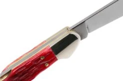 Case Copperhead Dark Red Bone, Peach Seed Jig, 31954, 61749L CV Pocket Knife -Case Knives Sales CE31954 06 case 1