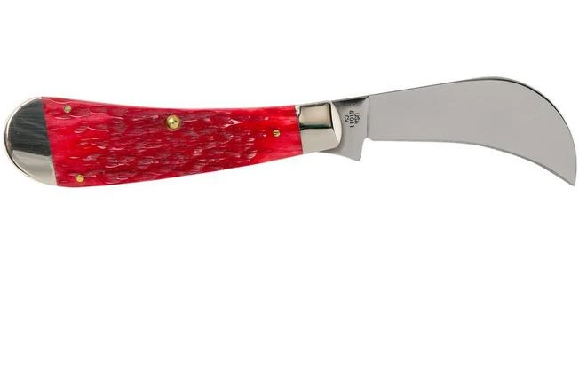 Case Hawkbill Pruner Dark Red Bone, Peach Seed Jig, 31956, 61011 CV Pocket Knife 2 Case Hawkbill Pruner Dark Red Bone, Peach Seed Jig, 31956, 61011 CV Pocket Knife - Image 2
