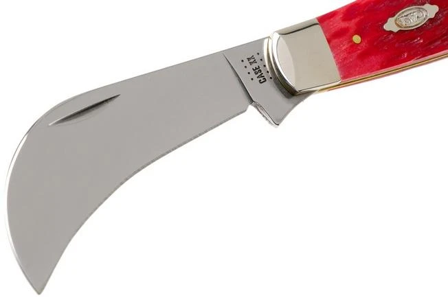 Case Hawkbill Pruner Dark Red Bone, Peach Seed Jig, 31956, 61011 CV Pocket Knife 3 Case Hawkbill Pruner Dark Red Bone, Peach Seed Jig, 31956, 61011 CV Pocket Knife - Image 3