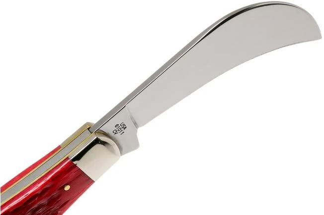 Case Hawkbill Pruner Dark Red Bone, Peach Seed Jig, 31956, 61011 CV Pocket Knife 6 Case Hawkbill Pruner Dark Red Bone, Peach Seed Jig, 31956, 61011 CV Pocket Knife - Image 6