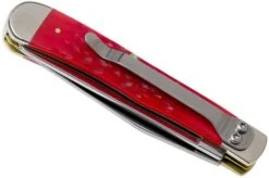 Case Trapper Dark Red Bone, Peach Seed Jig, 31957, 6254 CV Pocket Knife With Pocket Clip -Case Knives Sales CE31957 04 case 1