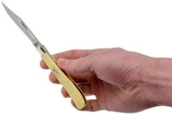 Case Slimline Trapper Yellow Synthetic, 00031, 31048 CV Pocket Knife -Case Knives Sales CE31 09 case ce31 09