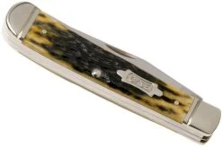 Case Trapper Pocket Worn Olive Green Bone, Peach Seed, 38191, 6254 SS Pocket Knife -Case Knives Sales CE38191 04 case knives