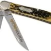 Case Copperhead Pocket Worn Olive Green Bone, Peach Seed, 38192, 6249 SS Pocket Knife