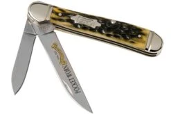 Case Copperhead Pocket Worn Olive Green Bone, Peach Seed, 38192, 6249 SS Pocket Knife