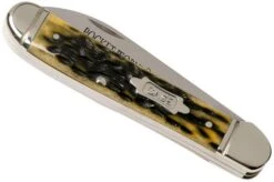 Case Copperhead Pocket Worn Olive Green Bone, Peach Seed, 38192, 6249 SS Pocket Knife -Case Knives Sales CE38192 04 case knives