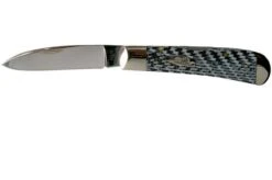 Case Bose Tribal Lock White & Black Carbon Fibre-G10 Weave Smooth, 38923, TB1012010L SS Pocket Knife