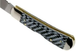 Case Bose Tribal Lock White & Black Carbon Fibre-G10 Weave Smooth, 38923, TB1012010L SS Pocket Knife -Case Knives Sales CE38928 05 case