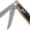 Case Mini Trapper Brown Bone, Peach Seed Jig, 42652, 6207 SS Pocket Knife