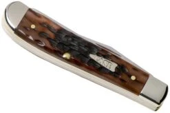 Case Mini Trapper Brown Bone, Peach Seed Jig, 42652, 6207 SS Pocket Knife -Case Knives Sales CE42652 04 case