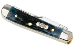 Case Pocket Tiny Trapper, Worn Mediterranean Blue Bone, Peach Seed Jig 51862, 62154 SS Pocket Knife -Case Knives Sales CE51862 06 case