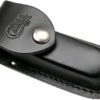 Case Leather Sheath Medium Job Logo 52226 Black Leather Sheath