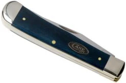 Case Trapper Mediterranean Blue Bone, Smooth, 52800, 6254 SS Pocket Knife -Case Knives Sales CE52800 04 case