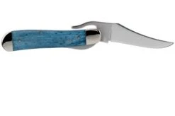 Case Russlock Mediterranean Blue Bone, Smooth, 52802, 61953L SS Pocket Knife -Case Knives Sales CE52802 02 case