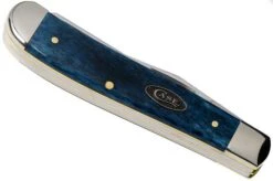 Case Mini Trapper Mediterranean Blue Bone, Smooth, 52803, 6207 SS Pocket Knife -Case Knives Sales CE52803 04 case
