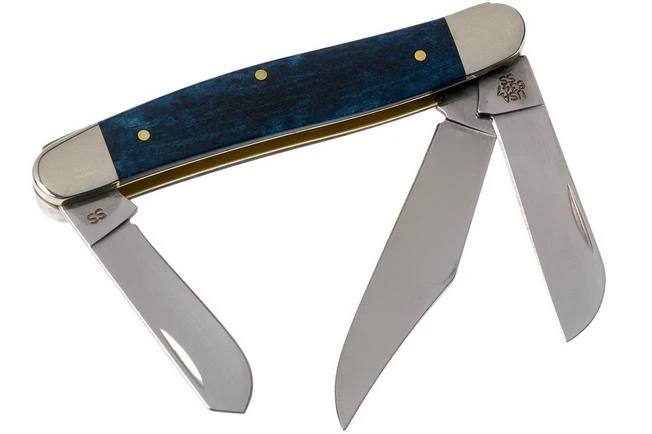 Case Stockman Mediterranean Blue Bone, Smooth, 52805, 6347 SS Pocket Knife 2 Case Stockman Mediterranean Blue Bone, Smooth, 52805, 6347 SS Pocket Knife - Image 2