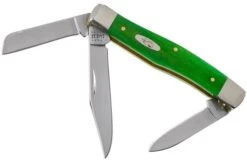 Case Medium Stockman Brilliant Green Bone, Smooth, 52821, 63032 SS Pocket Knife