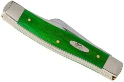 Case Medium Stockman Brilliant Green Bone, Smooth, 52821, 63032 SS Pocket Knife -Case Knives Sales CE52821 04 case