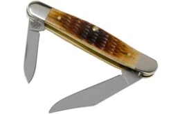 Case Half Whittler Antique Bone, Rogers Corn Cob Jig, 52838, 6208 SS Pocket Knife -Case Knives Sales CE52838 02 case