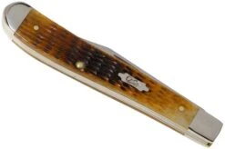 Case Slimline Trapper Antique Bone, Rogers Corn Cob Jig, 52839, 61048 SS Pocket Knife -Case Knives Sales CE52839 04 case