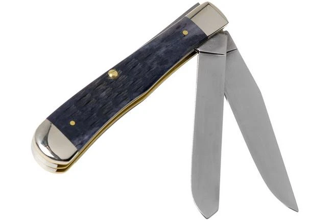 Case Trapper Pocket Worn Grey Bone, Crandall Jig, 58410, 6254 CV Pocket Knife 2 Case Trapper Pocket Worn Grey Bone, Crandall Jig, 58410, 6254 CV Pocket Knife - Image 2