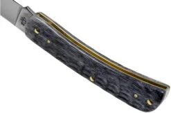 Case Sod Buster Jr Pocket Worn Grey Bone, Crandall Jig, 58412, 6137 CV Pocket Knife -Case Knives Sales CE58412 05 case 1