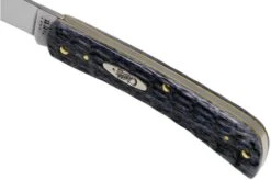 Case Sod Buster Jr Pocket Worn Grey Bone, Crandall Jig, 58412, 6137 CV Pocket Knife -Case Knives Sales CE58412 06 case 1
