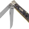 Case Mini Trapper Pocket Worn Grey Bone, Crandall Jig, 58414, 6207 CV Pocket Knife