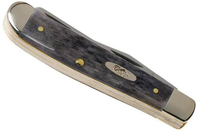 Case Mini Trapper Pocket Worn Grey Bone, Crandall Jig, 58414, 6207 CV Pocket Knife 4 Case Mini Trapper Pocket Worn Grey Bone, Crandall Jig, 58414, 6207 CV Pocket Knife - Image 4