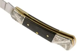 Case Lockback Ebony Wood, Worked Bolsters, 59672, 71225L SS Pocket Knife -Case Knives Sales CE59672 05 case knives