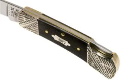 Case Lockback Ebony Wood, Worked Bolsters, 59672, 71225L SS Pocket Knife -Case Knives Sales CE59672 06 case knives